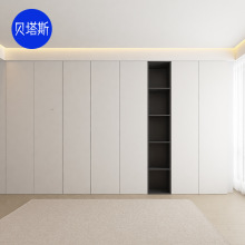 杭州衣柜定 制全屋ENF级一门到顶整体柜子福人精板现代极简衣帽间
