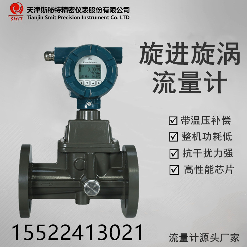 旋进旋涡流量计电子数显带远传的气体流量计燃气流量计空气流量计|ms