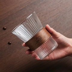 お茶の縦紋コップの高顔の価値のオルガンの腰のコーヒーの杯のお土産の杯の牛乳のジュースのグラスの断熱のコップ