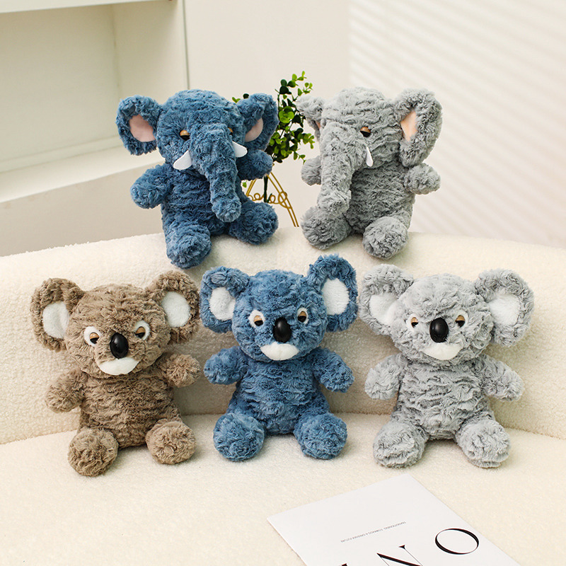 Nueva serie de juguetes de peluche dormido elefante pequeño koala muñeca niños regalos tranquilizadores muñecas dormidas al por mayor