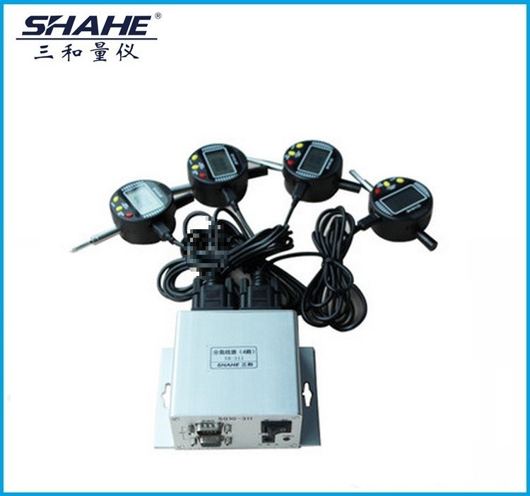 数显百分千分表可连接PLC容栅测微计4通8通集线器汽车车灯用