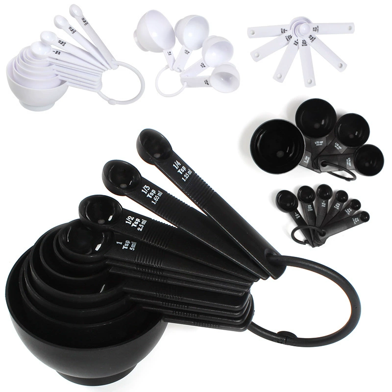 ПП пластик со шкалой, мерная ложка, мерный стаканчик 4/6/10 шт. Костюм для кофе, сухое молоко, ложка для выпечки, кухонный инструмент для приправ