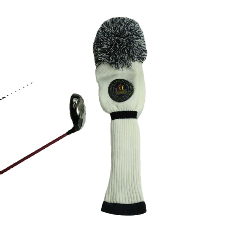 Juego de golf cubierta protectora Jacquard de lana de punto conjunto de golf conjuntos de diseño de pruebas al por mayor