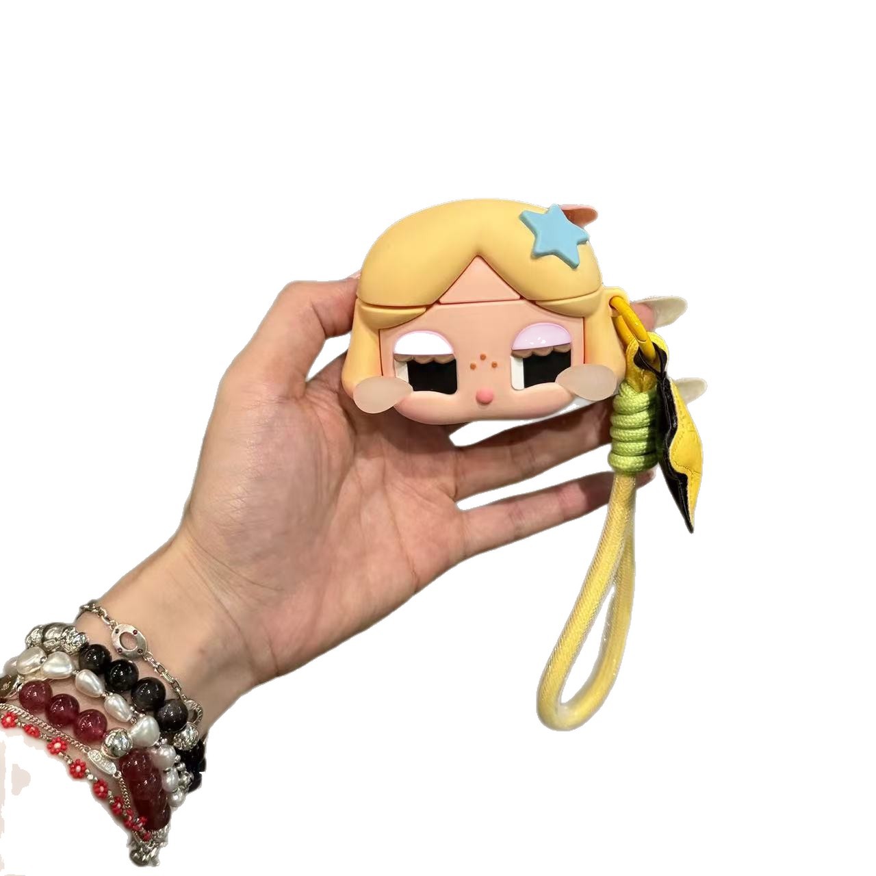 Bonita estrella de dibujos animados llorando bebé auriculares Airpods1 / pro2 Apple auriculares Bluetooth inalámbricos cubierta 3 / 4