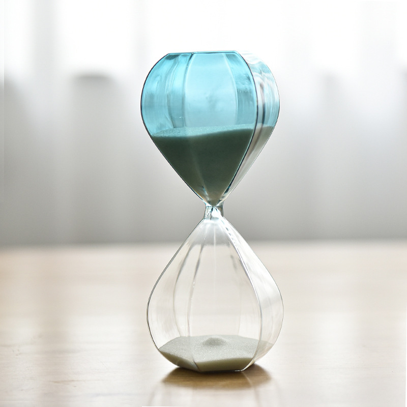 Nordic hogar vidrieras reloj de arena temporizador 30 minutos creativo regalo decoración temporada de graduación regalo del Día de San Valentín