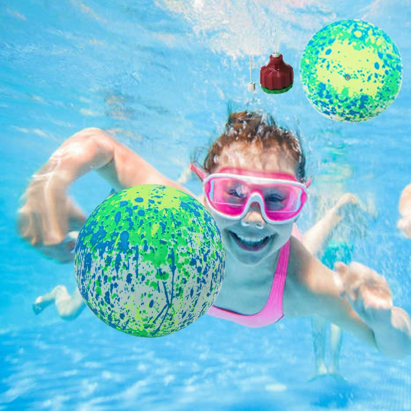 Amazon хит продаж красочные чернильные штрафной мяч для впрыска воды Детский ракетка для впрыска воды аквапарк эластичный водный шар