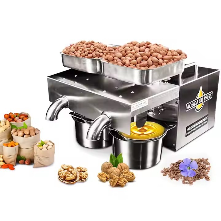 OPM-1200  外贸热销款商用榨油机不锈钢中型榨油机