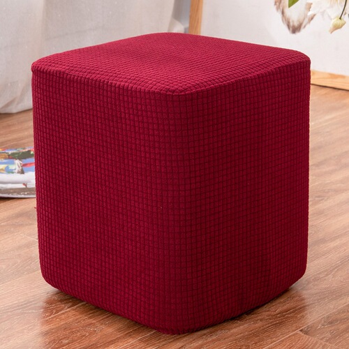 Waterproof square stool seat cover, waffle elastic shoe changing bench cover, kindergarten low stool cover