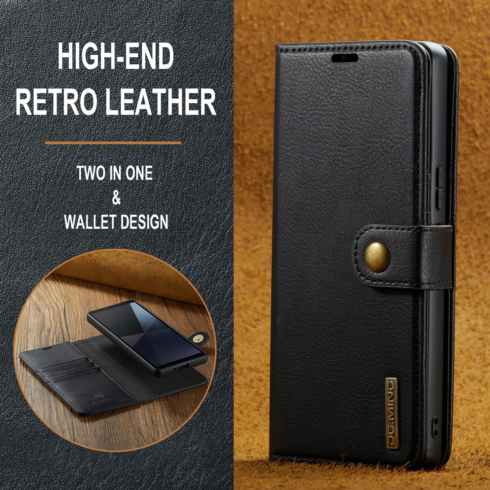 For Sony Xperia 10 VI Mobile Phone Case Xperia 1 VI 2-in -1 Split Leather Case 2024_voghion.com