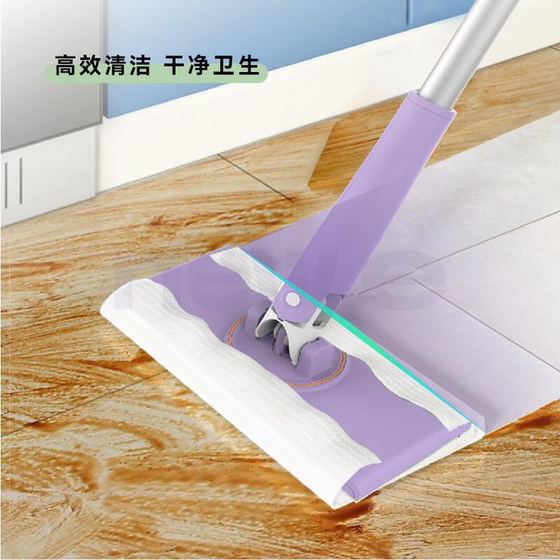 Automatic Small Mop Household Face Towel Clip Mop Artifact Kitchen Cabinet Oil Dirty Hand Glass Cleaning