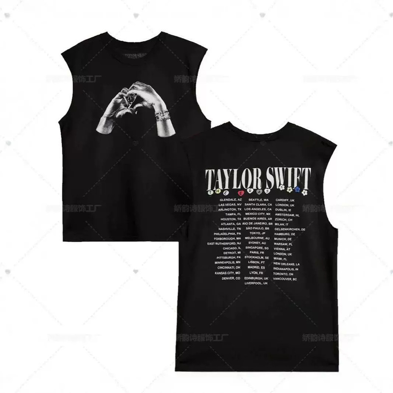 Crossover Women's Taylor Swift The Eras Tour Heart Hands Big Vest Crossover Women's Taylor Swift The Eras Tour Heart Hands Big Vest