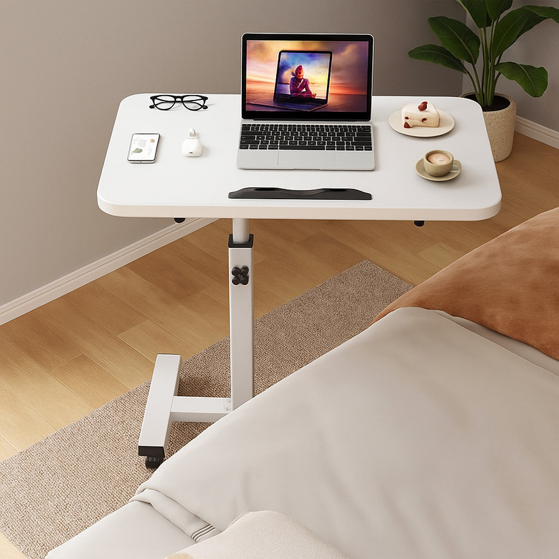 Computer Desk, Movable Bedside Lift Table, Simple Modern Multi-Functional Folding Desk, Adult Standing Workbench