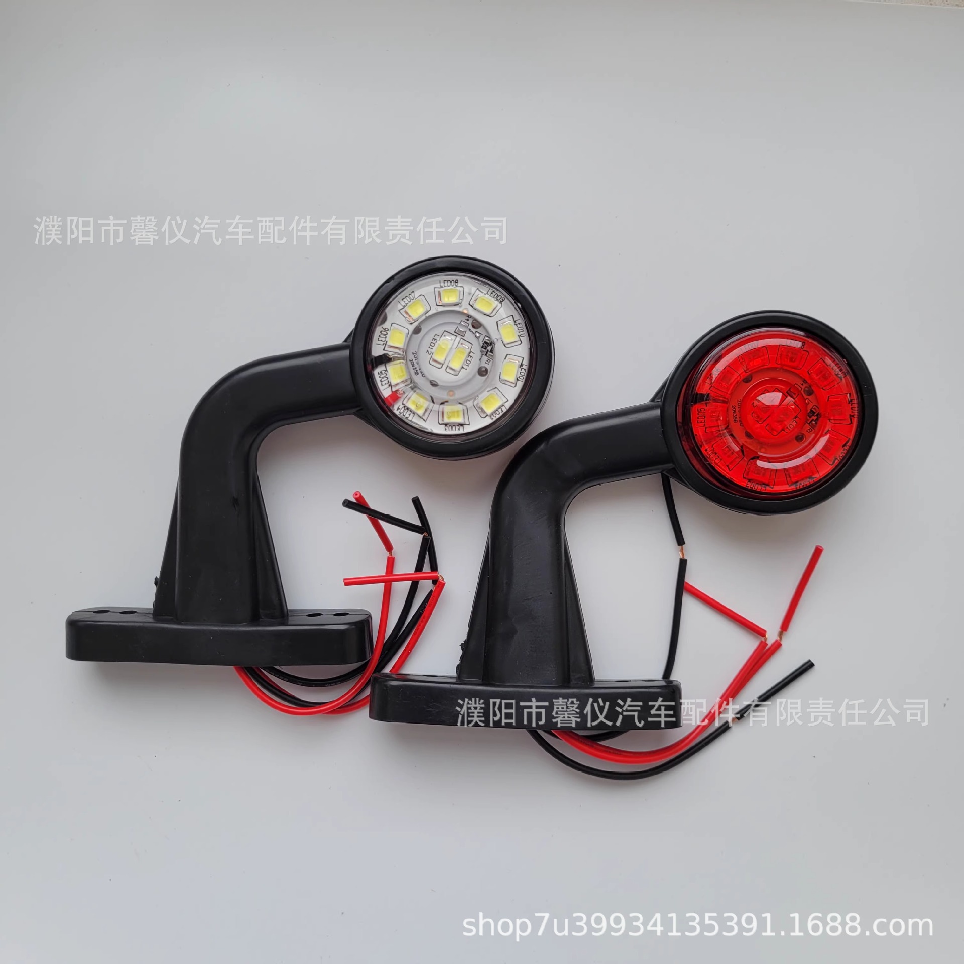 Truck Double-Sided Width Indicator Light 12V24V Signal Light Led Waist Light High Light Oil Tank Two-Way Side Light Side Light