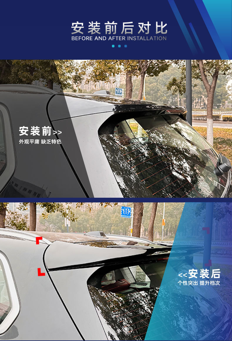 Suitable for Bmw X5 G05 2019+ Mp Rear Wing Top Wing Fixed Wind Wing Car Cross-Border Modification Parts