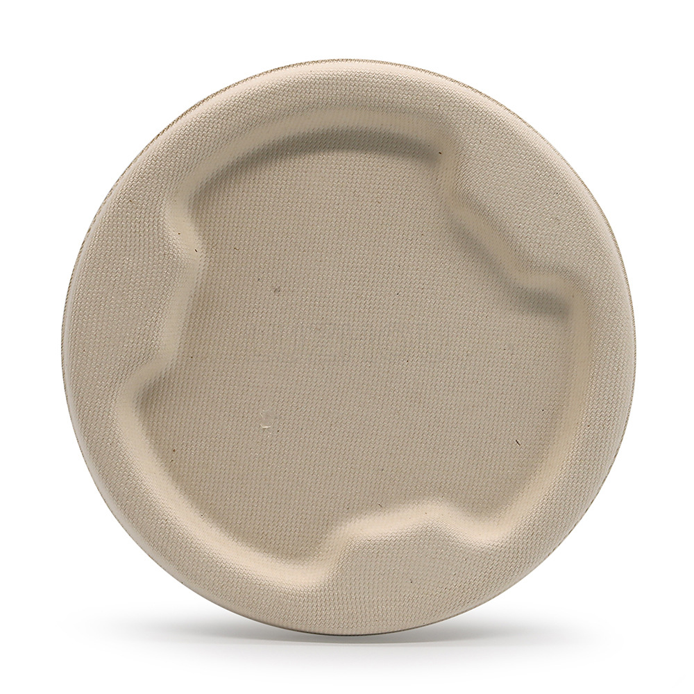 Fábrica Shaolü, venta al por mayor de tapas para recipientes de comida desechables, ecológicas, biodegradables y compostables, hechas de pulpa de caña de azúcar y pulpa de bambú.