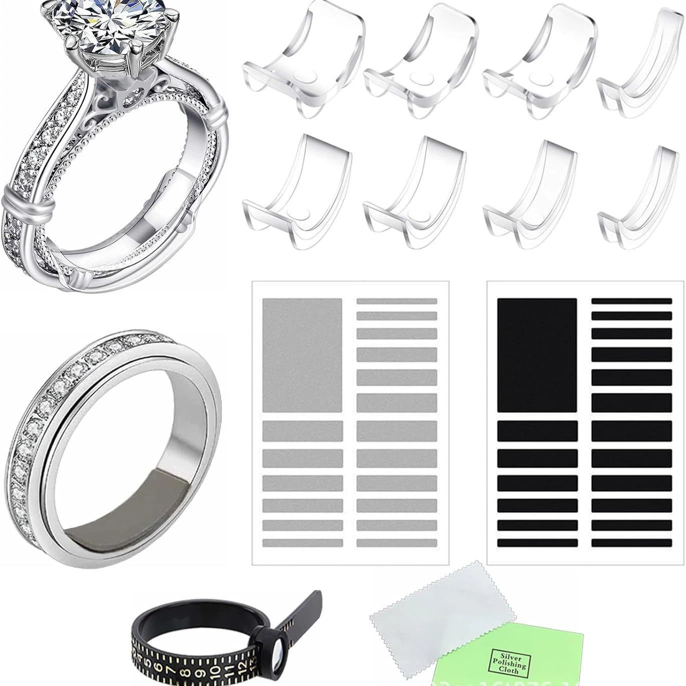 Свободное кольцо Регулятор размера женское кольцо защитное кольцо кольцо регулировка размера колодки регулятор размера