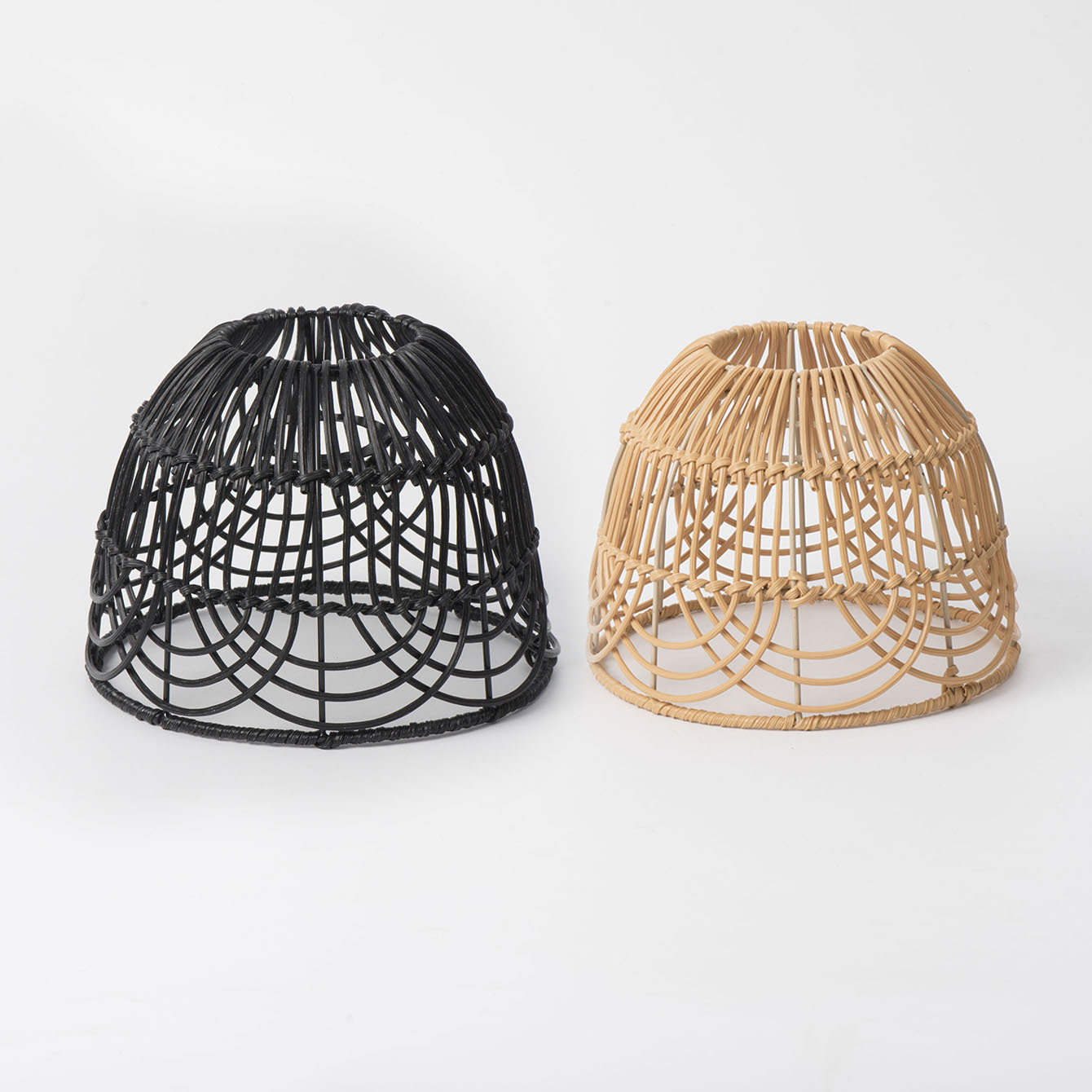 Nueva pantalla de araña de ratán de imitación transfronteriza tejida a mano de estilo retro europeo decoración de iluminación decoración del hogar iluminación de alta gama