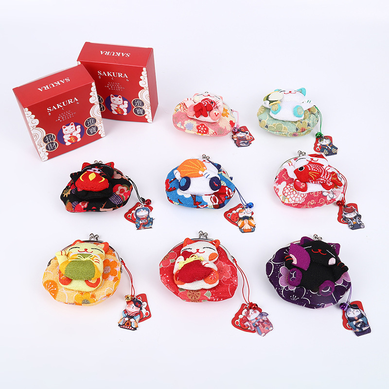 Cute Children's Wallet Handmade Japanese Lucid Cat Coin Coin Purse Girl's Birthday Gift