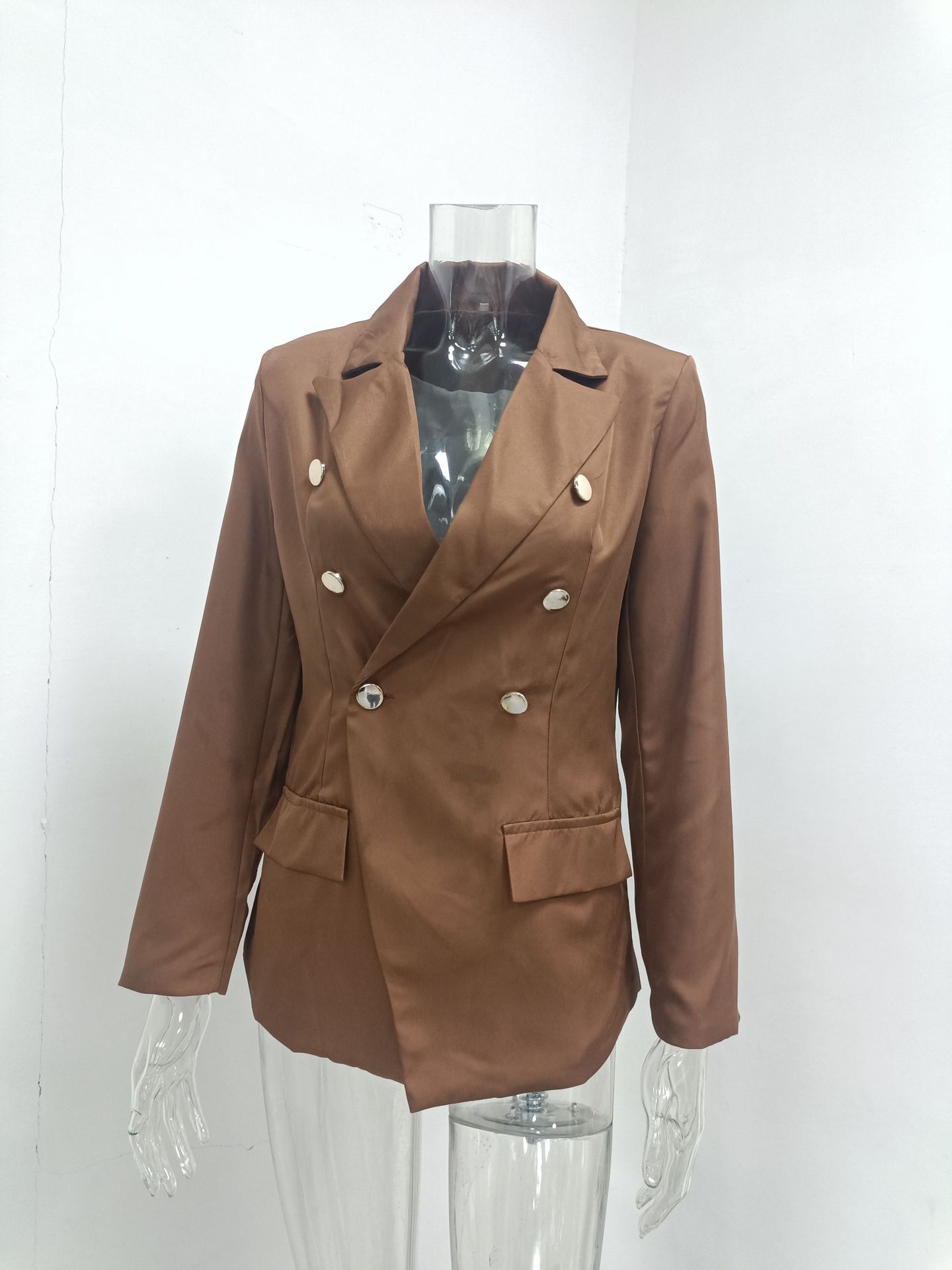 Women's Coat Long Sleeve Blazers Business Solid Color display picture 9