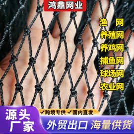 海洋网养殖网全新黑色菜园网农用网养鸡网体育网球场网渔网农业网