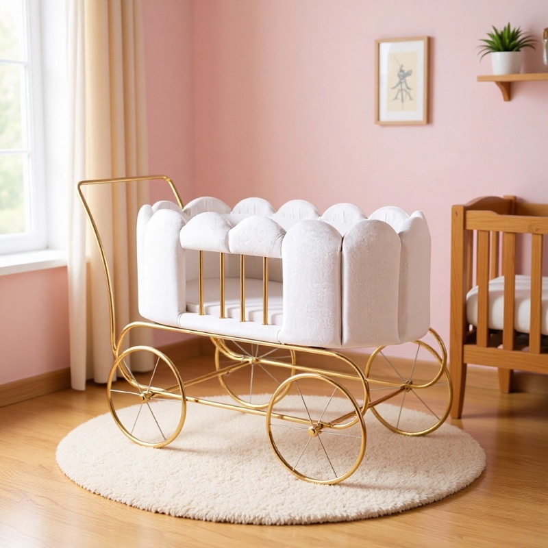 Hot Selling Removable Baby Rocking Chair Baby Fence Bed Multi-Functional Children's Recliner Baby Rocking Chair Crib Set