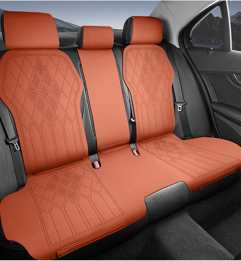 Cross-Border Car Seat Cushion, Summer Breathable Seat Cover, Universal for All Seasons, Suede Half-Cover Small Saddle Pad, Foreign Trade