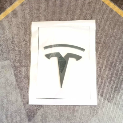 Tesla car emblem, suitable for Car logo - standard-high-end-matte-black-front-logo-flat-surface