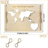 2 pieces assembled with 2 60cm hemp ropes