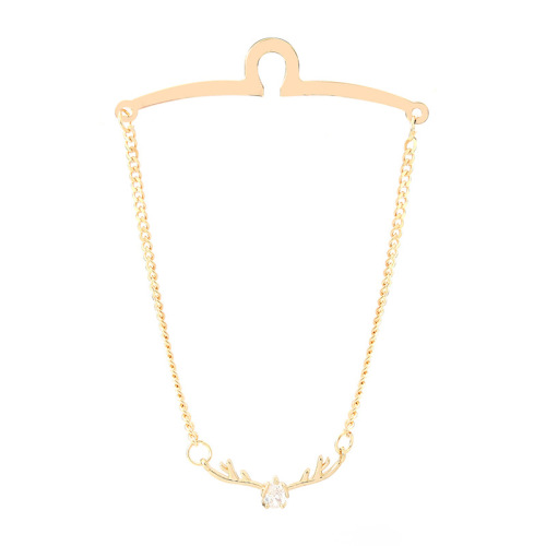 Men's Tie Accessories Deer Head Tie Chain Metal Chain U-shaped Chain Formal Shirt Chain Tie Clip Tie Matching Accessory