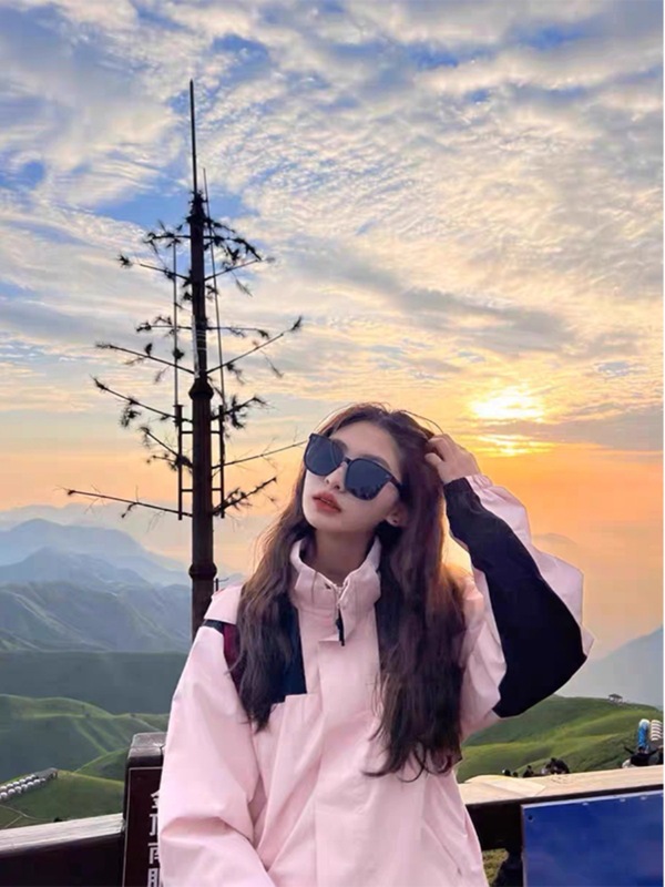 骆驼拼色冲锋衣女三合一可拆卸冬季户外防风防水登山滑雪外套|undefined