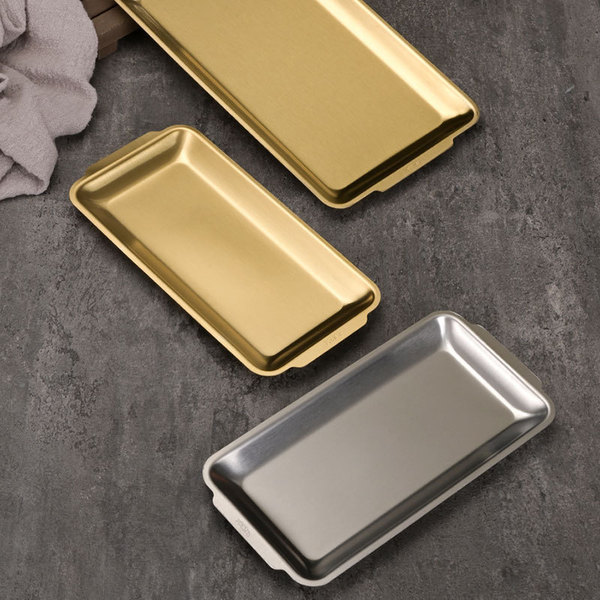 Golden dinner plate stainless steel