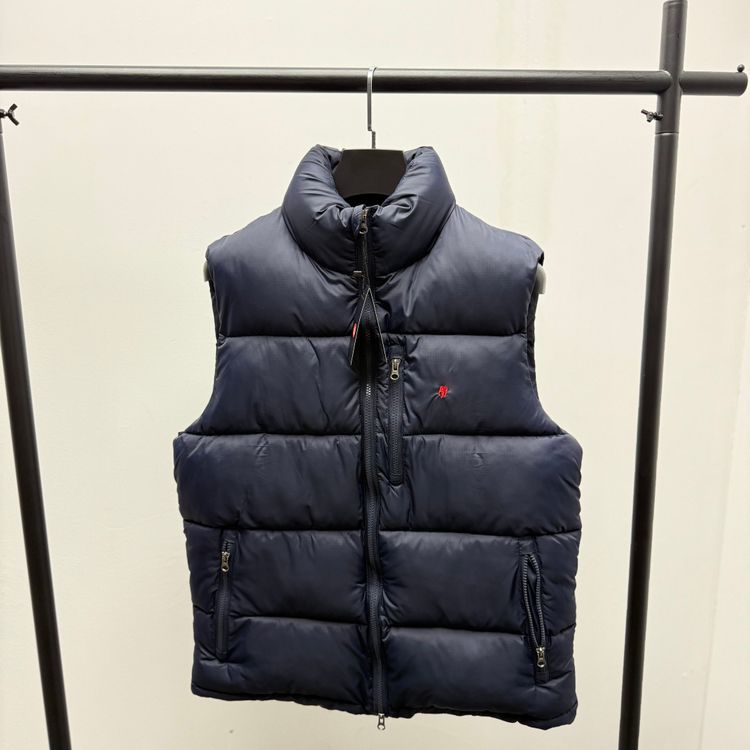 Polo Ralph Lauren Puffer Vest Embroidered Pony Navy