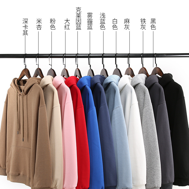 2025 Autumn and Winter New High-End Cotton Fabric Slightly Dropped Shoulder Loose-Fitting Unisex Couple Sweatshirt