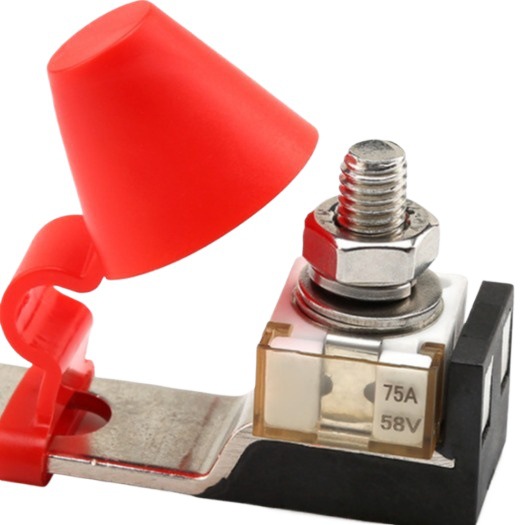 厂家生产蓄电池过大电流磷铜底座新能源汽车方形陶瓷电瓶保险丝座