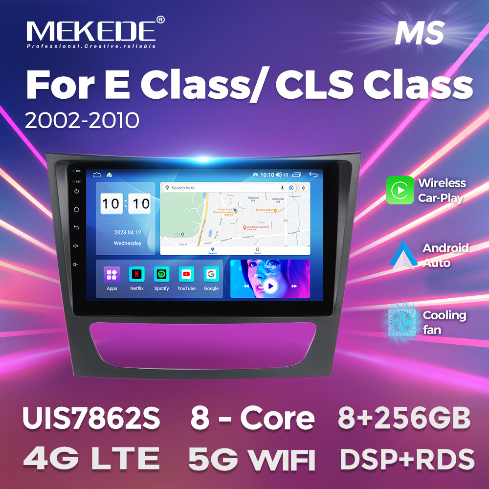 Mercedes-Benz E-Class W211 üçün Android naviqasiya ekranı 256GB
