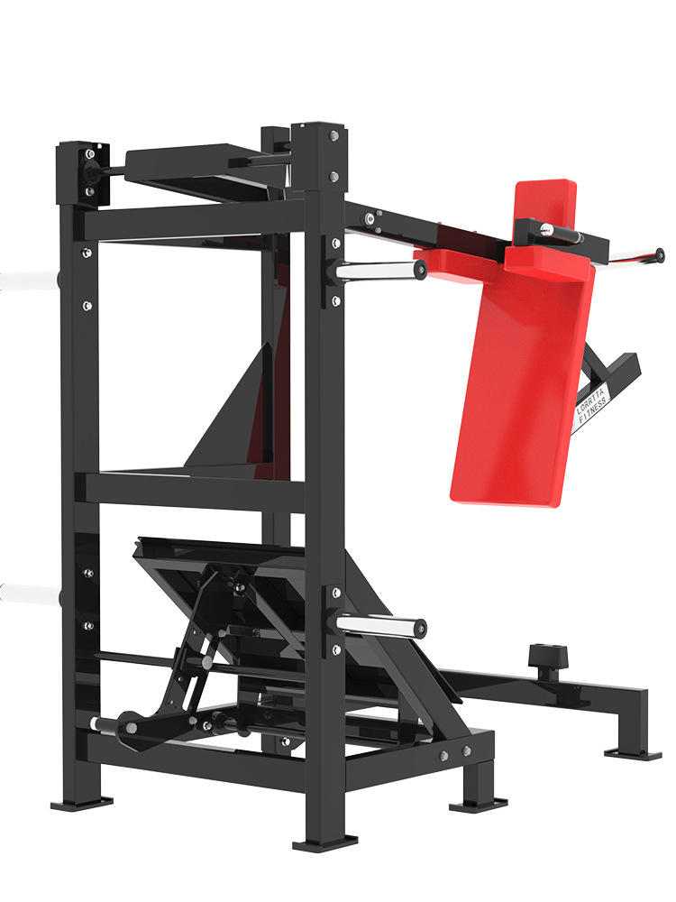 Equipo de Gimnasio Comercial Langming, Máquina de Sentadillas con Péndulo, Equipo Profesional para Entrenamiento de Piernas, Barra Completa para Sentadillas