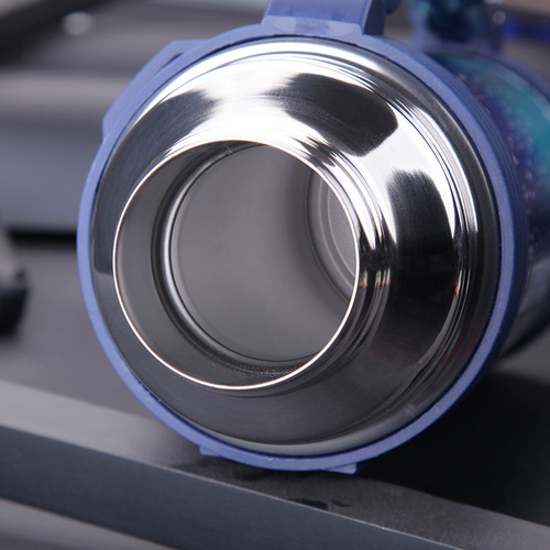 Large-capacity starry sky thermos kettle 304 stainless steel thermos cup outdoor travel sports kettle double-layer vacuum thermos bottle