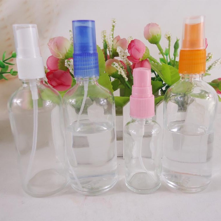 厂家直销100ml喷雾玻璃瓶便携消毒水喷雾瓶50ml喷雾补水瓶批发