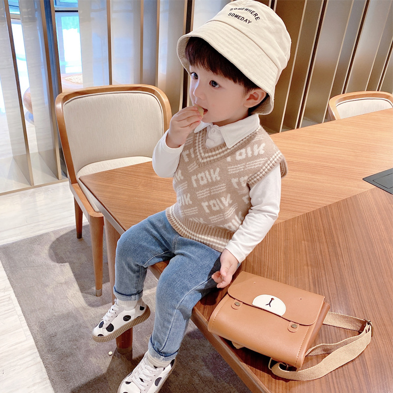 카키 편지 조끼