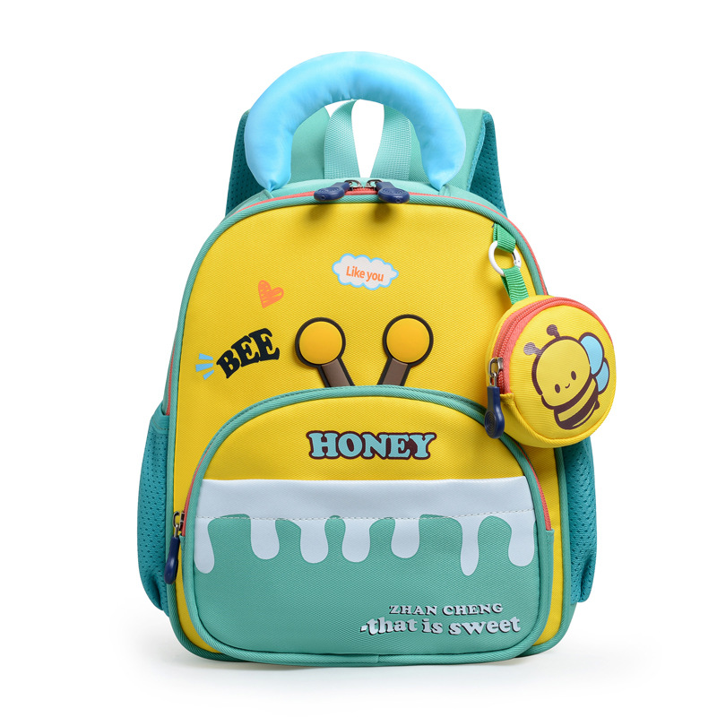 Bolsas infantiles preescolares respirables mochila de dibujos animados para niños 2025 nuevo lindo bebé niñas mochila de jardín de infantes