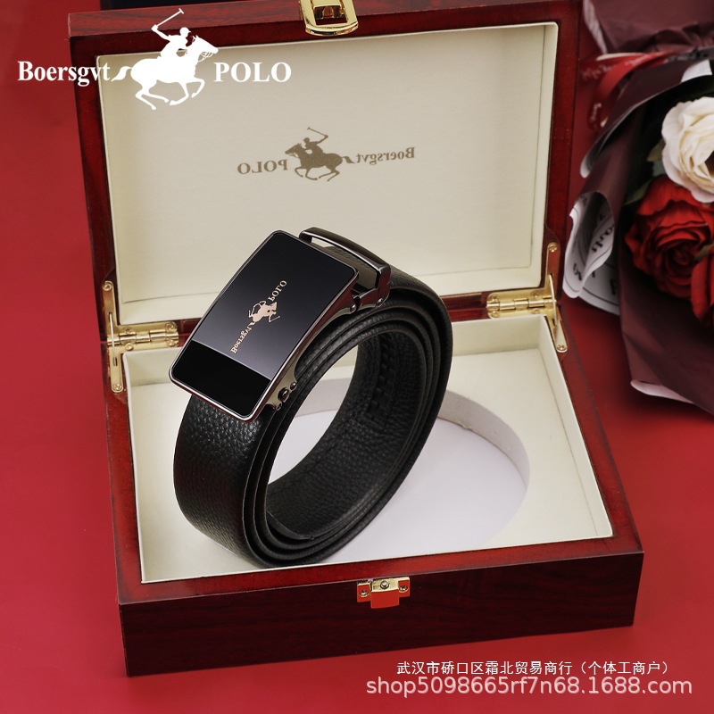 Belt, men's leather buckle, trousers, cowhide