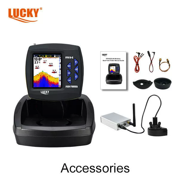 Детектор рыбы Lucky FF918C-WL Outdoor Black Technology Detector 300M детектор рыбы для морской рыбы