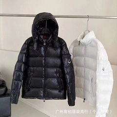 2024 冬の新トレンド Mengjia クラシックマヤ綿ジャケット男性と女性のための同じスタイルのカップルフード付き厚く暖かいジャケット