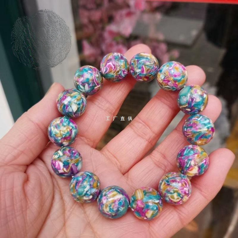 Wholesale Natural Abalone Shell Bracelet Shell Mother Shell Round Beads Abalone Shells Handstring Buddha Beads Artistic Men's and Women's Jewelry