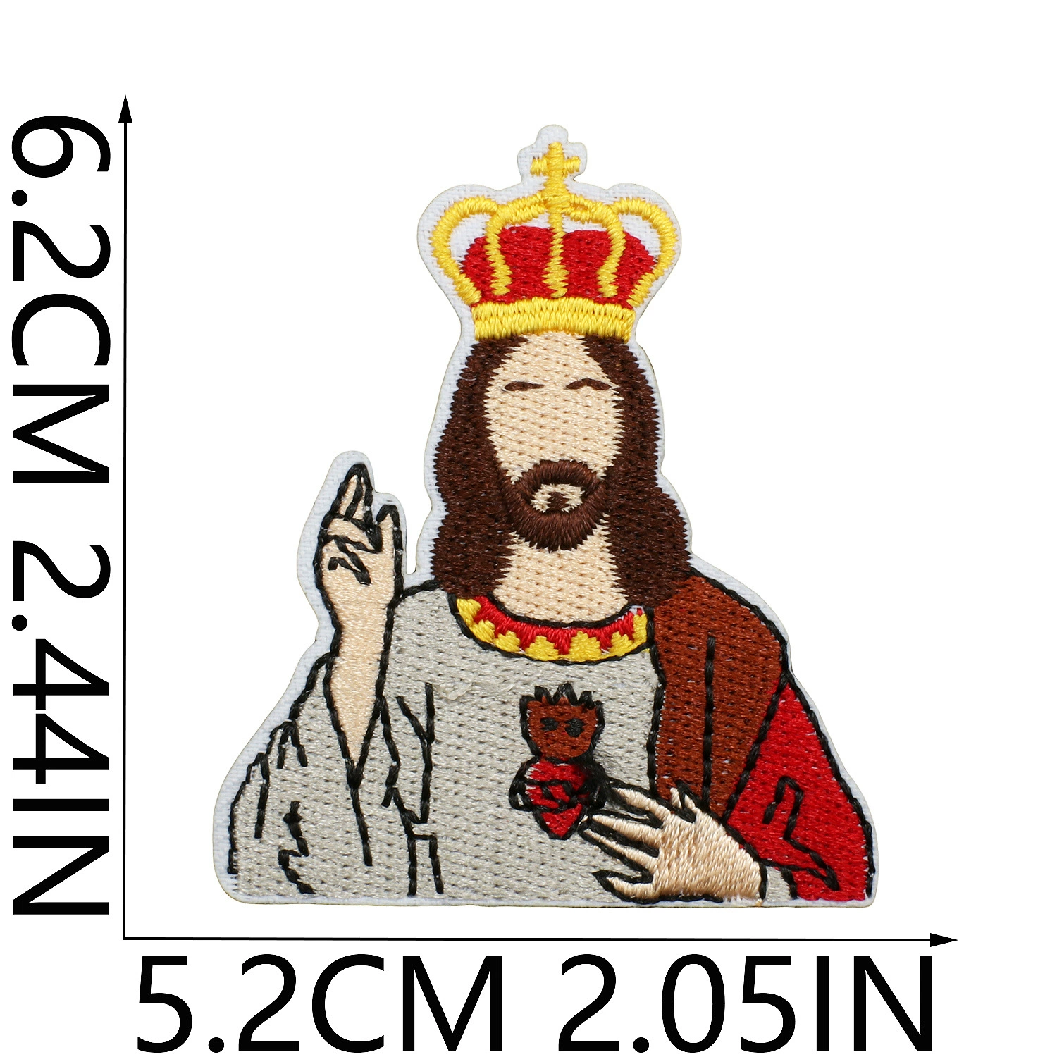 Оригінальная вышивка на ткани Jesu верь в верхнюю дорожку позитивная энергия нашивка декоративная отделка одежды классические символы вышивка печать