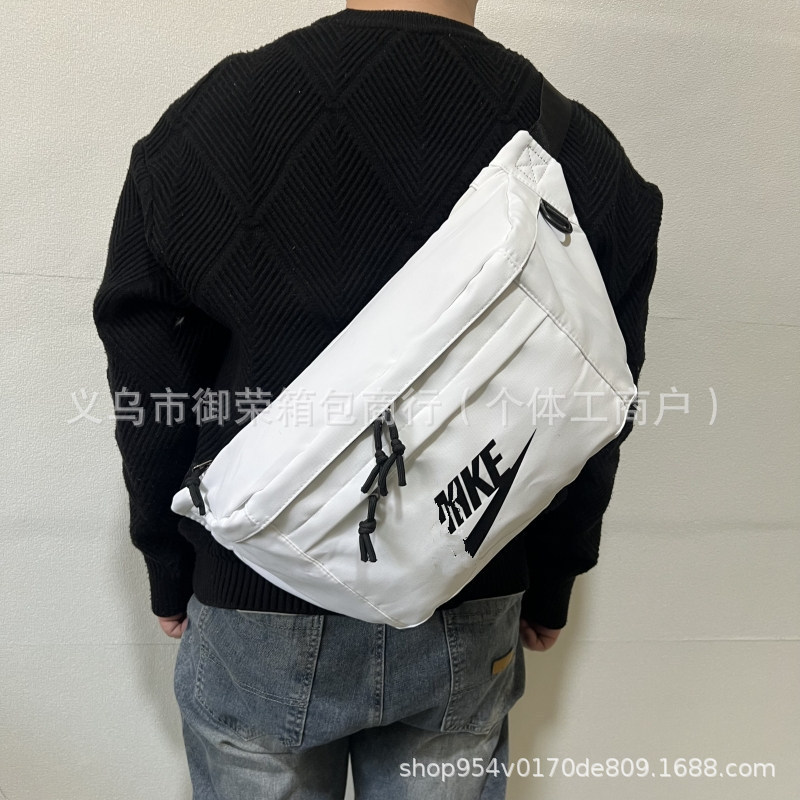 Wang Yibo の同じスタイルのクロスボディバッグ新しいシングルショルダー多用途学生スポーツトラベルバッグ大容量男性と女性のウエストバッグチェストバッグ|undefined