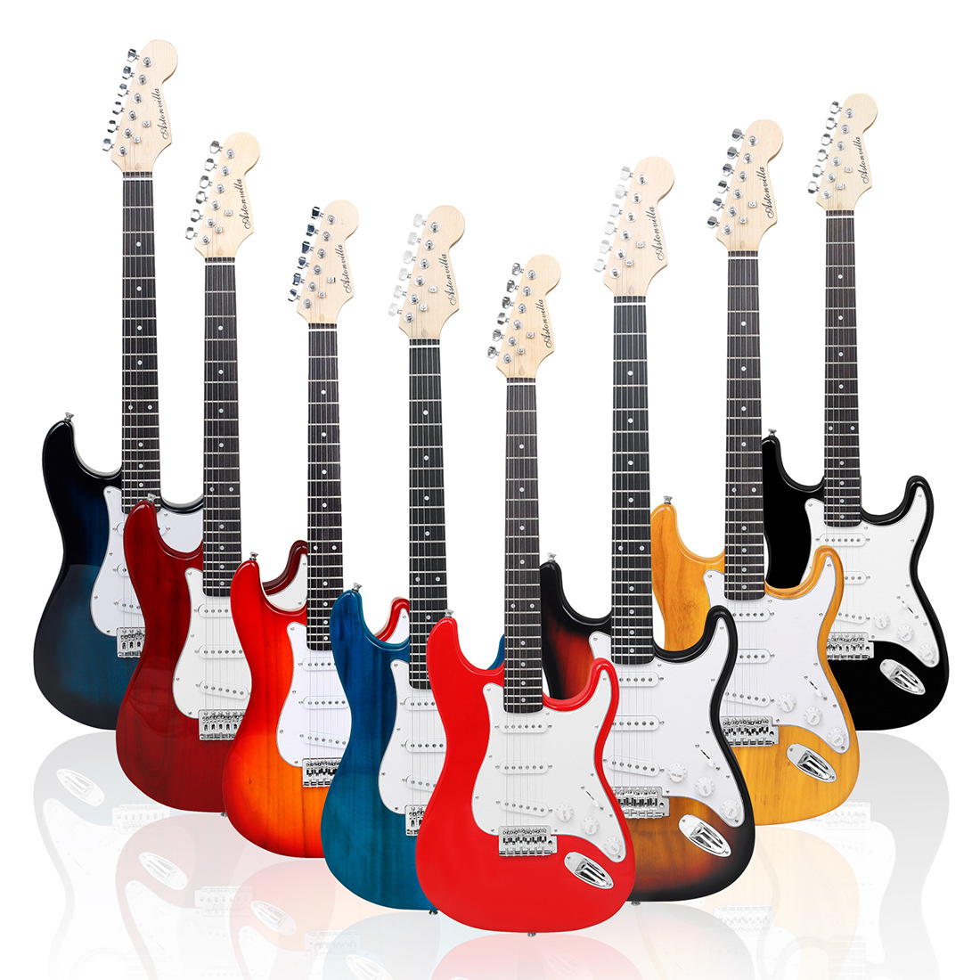 Electric Guitar21-fret STElectric Guitar Set For Students Who Are Beginners To Pluckedtruments Rock Guitar Guitar