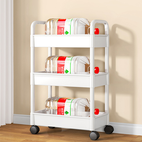 Stroller rack floor-standing multi-layer home bedroom baby mobile snack kitchen multi-functional storage rack