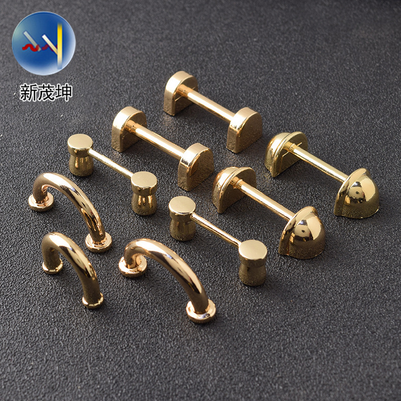 En stock al por mayor asa de puente de metal mango equipaje bolsa de hardware hebilla de caja de regalo en forma de U arco puente hebilla mango