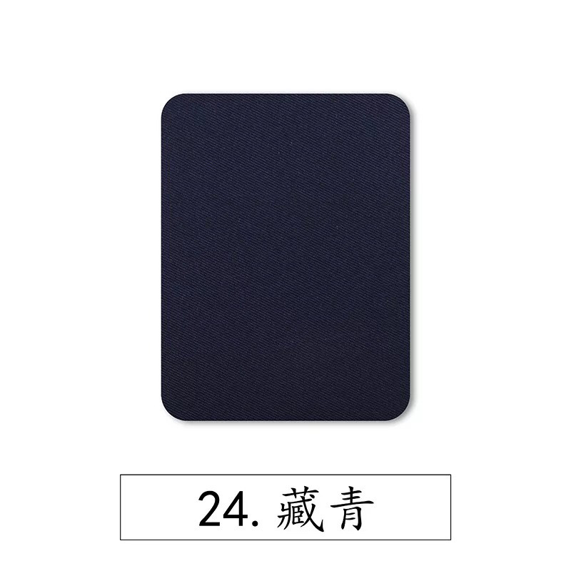 Color rectangular imitación parche de denim parche de planchado rodilla codo parche de tela de reparación de decoración de corte aleatorio